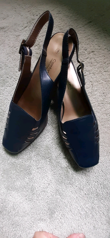 blue wide fit shoes